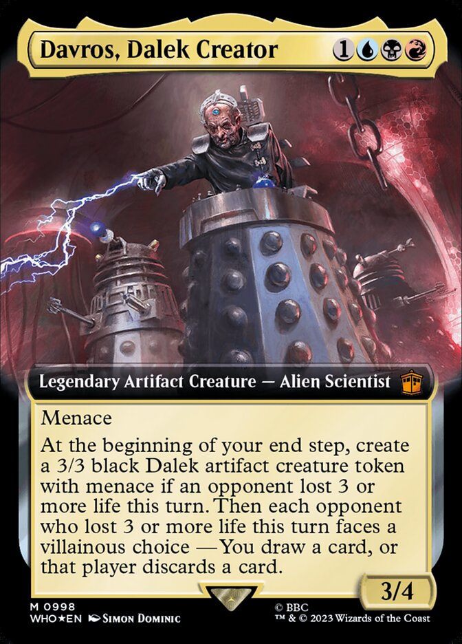 Davros, Dalek Creator (Extended Art - Surge Foil)