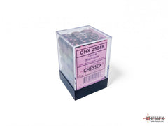 Chessex Opaque 12mm D6 Black/pink Dice Block (36 dice)