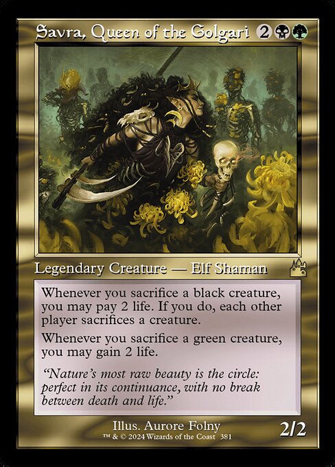 Savra, Queen of the Golgari - Nonfoil