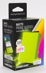 Gamegenic Matte Prime Card Sleeves - Lime