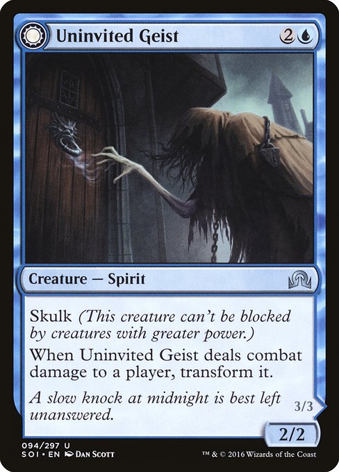 Uninvited Geist // Unimpeded Trespasser - Nonfoil