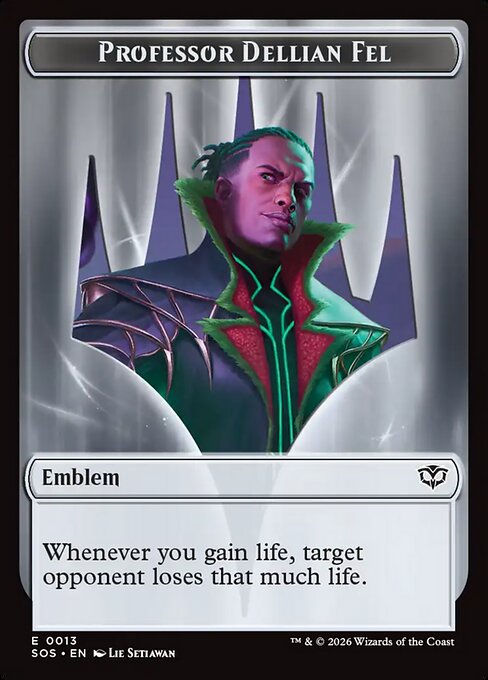 Professor Dellian Fel Emblem - Nonfoil