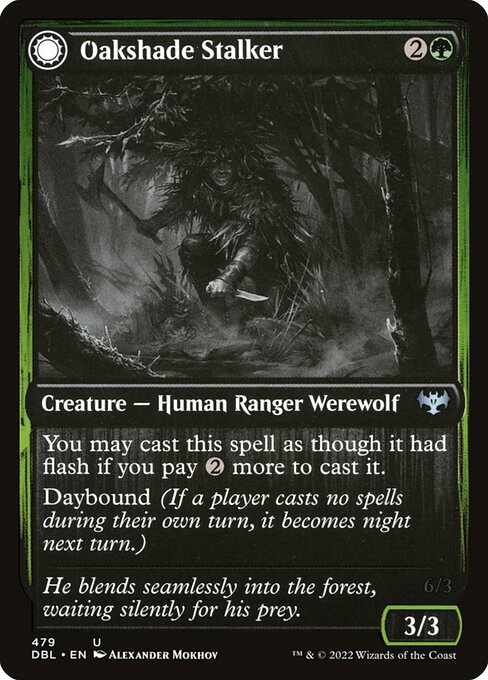 Oakshade Stalker // Moonlit Ambusher - Nonfoil