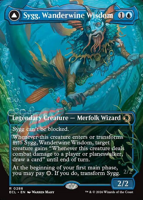 Sygg, Wanderwine Wisdom // Sygg, Wanderbrine Shield - Nonfoil
