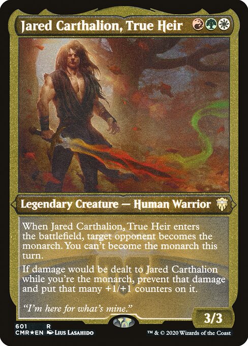 Jared Carthalion, True Heir - Etched