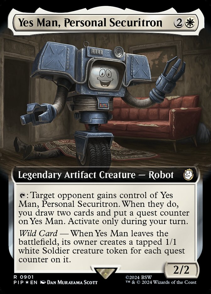 Yes Man, Personal Securitron (Extended Art - Surge Foil)
