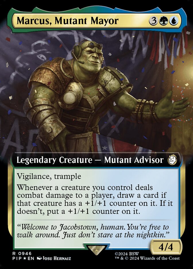 Marcus, Mutant Mayor (Extended Art - Surge Foil)