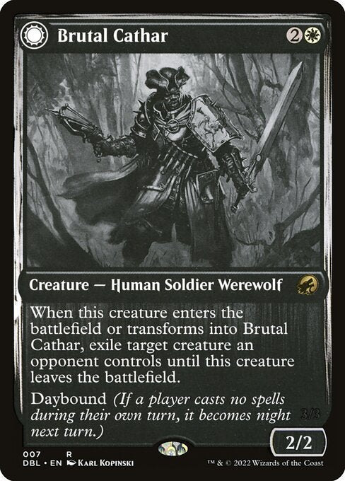 Brutal Cathar // Moonrage Brute - Nonfoil