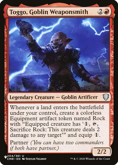 Toggo, Goblin Weaponsmith - Nonfoil