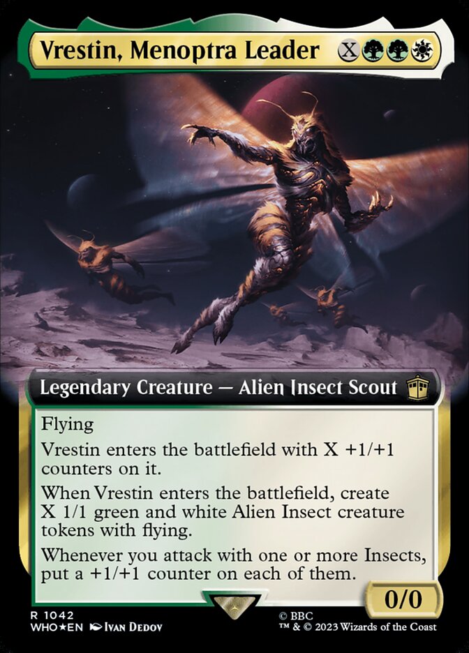 Vrestin, Menoptra Leader (Extended Art - Surge Foil)