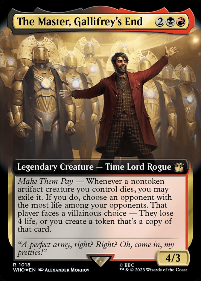 The Master, Gallifrey's End (Extended Art - Surge Foil)
