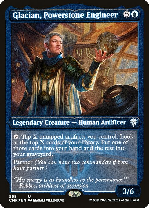 Glacian, Powerstone Engineer - Etched