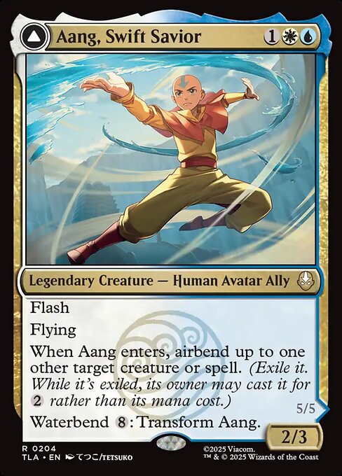 Aang, Swift Savior // Aang and La, Ocean's Fury - Nonfoil