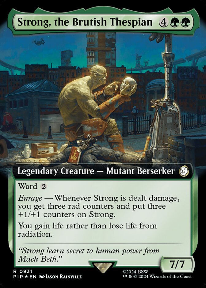 Strong, the Brutish Thespian (Extended Art - Surge Foil)