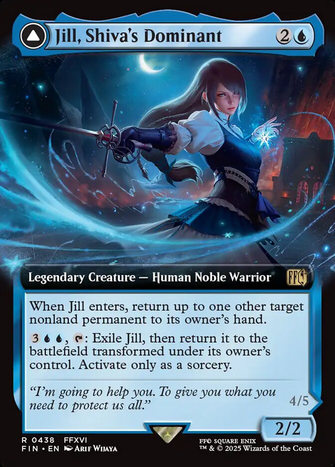 Jill, Shiva's Dominant // Shiva, Warden of Ice (Extended Art)