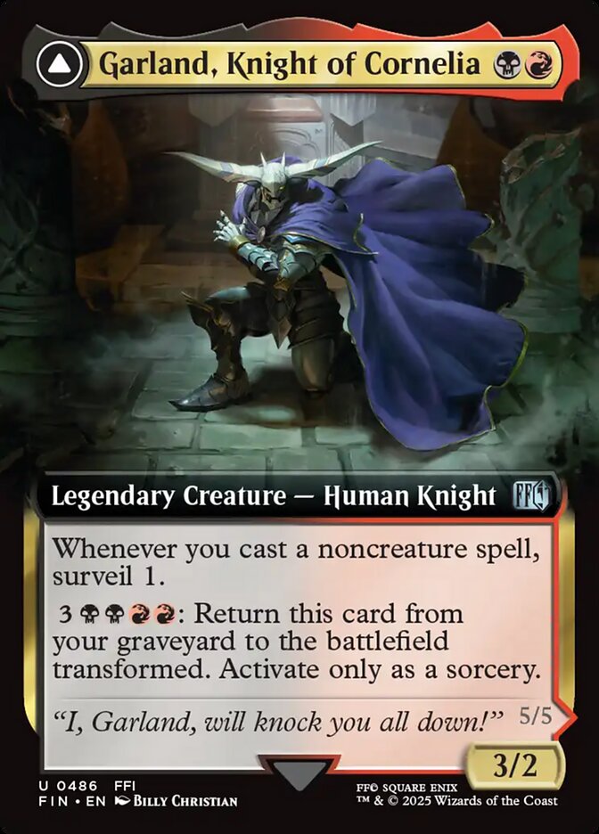 Garland, Knight of Cornelia // Chaos, the Endless (Extended Art)