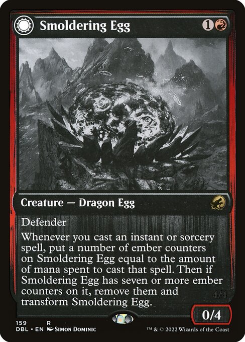Smoldering Egg // Ashmouth Dragon - Nonfoil