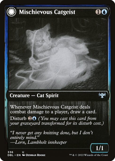 Mischievous Catgeist // Catlike Curiosity - Nonfoil