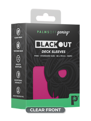 Blackout Deck Sleeves - Standard Size - Pink