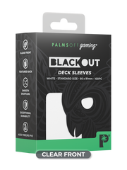Blackout Deck Sleeves - Standard Size - White