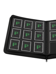Stealth 9 Pocket Zip Binder - Black