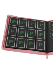 Stealth 12 Pocket Zip Binder - Pink