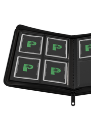Collector's Series 4 Pocket Zip Binder - Black
