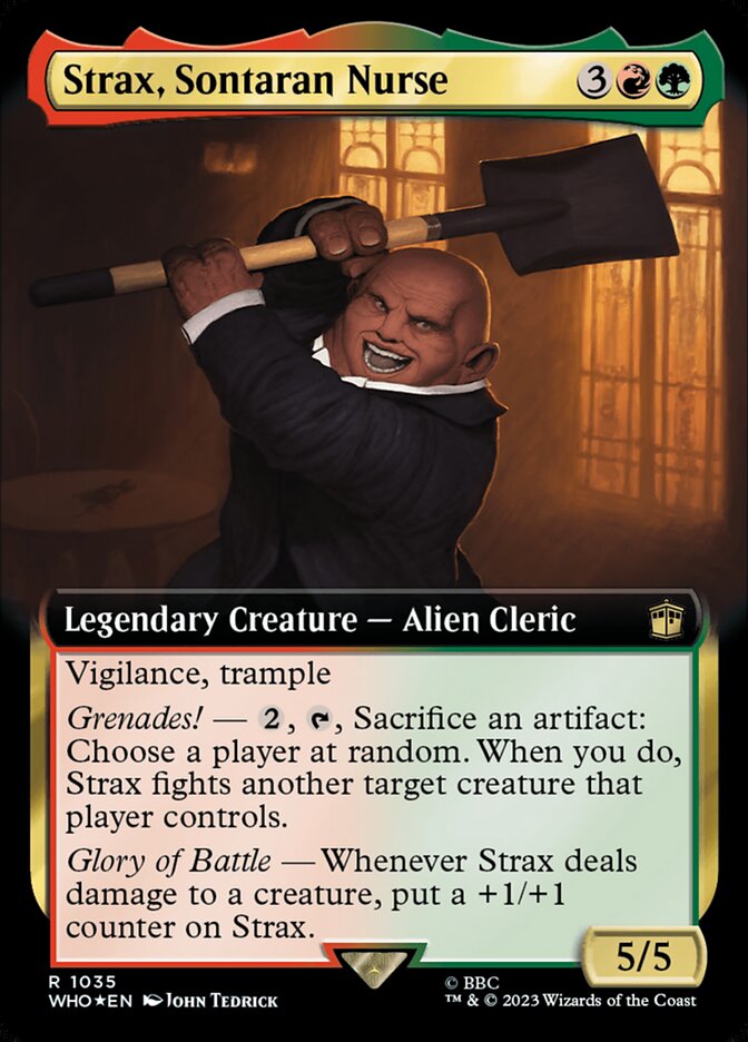 Strax, Sontaran Nurse (Extended Art - Surge Foil)