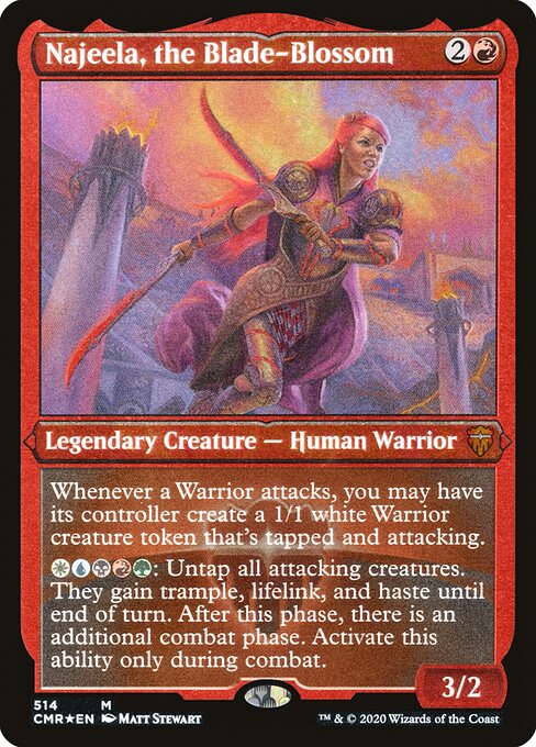 Najeela, the Blade-Blossom - Etched