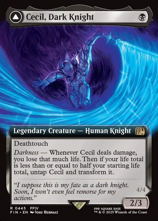 Cecil, Dark Knight // Cecil, Redeemed Paladin (Extended Art)