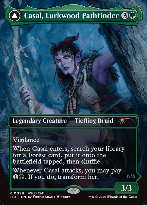 Casal, Lurkwood Pathfinder // Casal, Pathbreaker Owlbear - Nonfoil