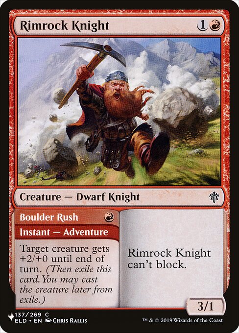 Rimrock Knight // Boulder Rush - Nonfoil