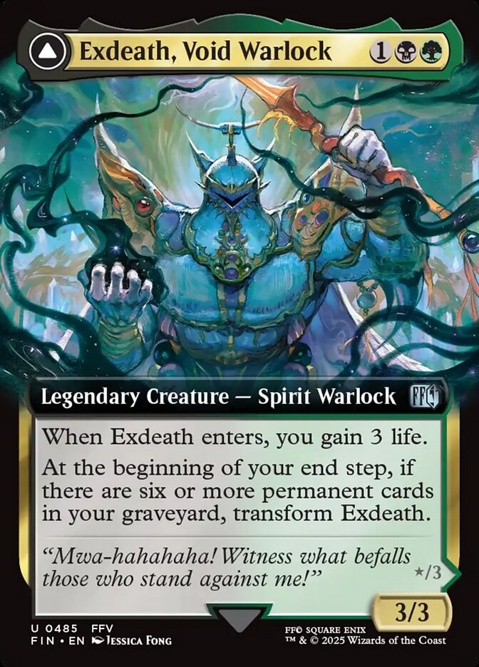 Exdeath, Void Warlock // Neo Exdeath, Dimension's End (Extended Art)