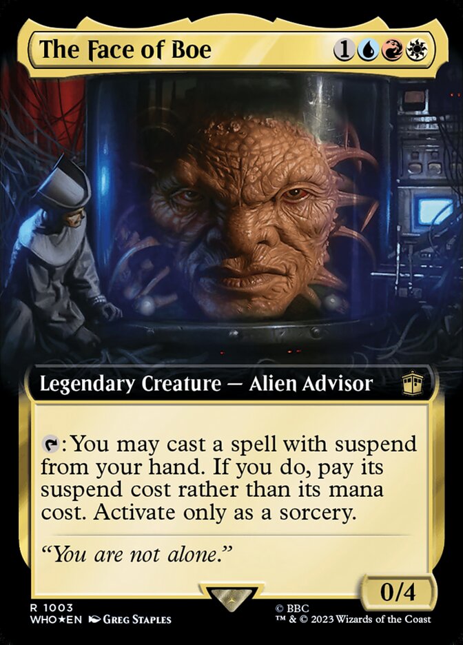The Face of Boe (Extended Art - Surge Foil)