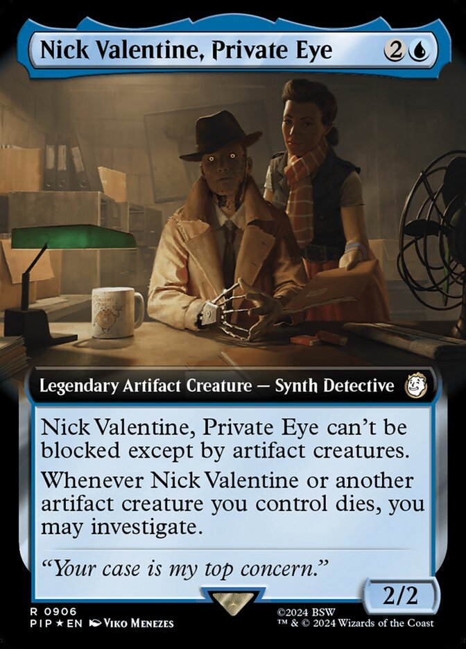 Nick Valentine, Private Eye (Extended Art - Surge Foil)
