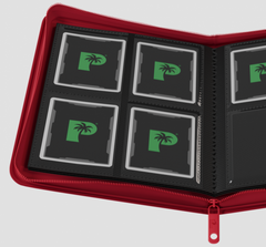 Collector's Series 4 Pocket Zip Binder - Red