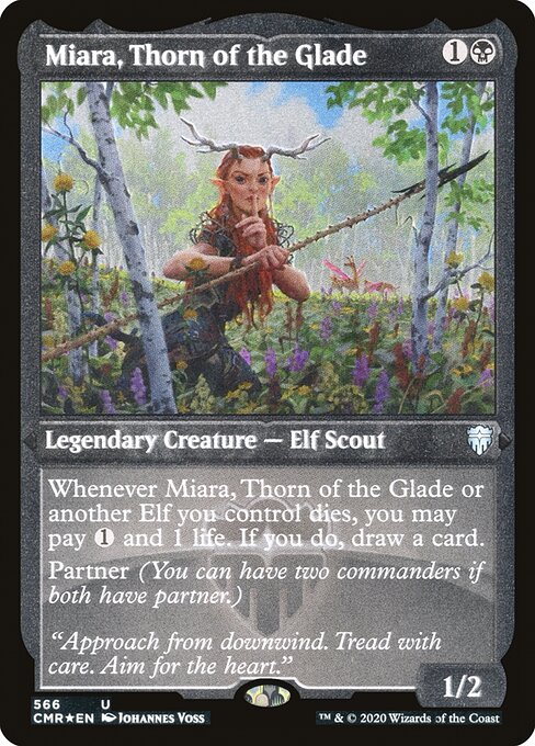Miara, Thorn of the Glade - Etched