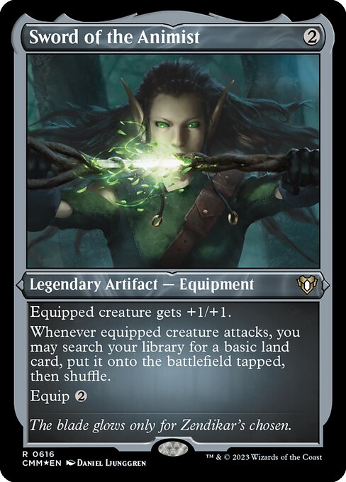 Sword of the Animist - Etched