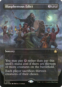 Blasphemous Edict (Borderless - Mana Foil)