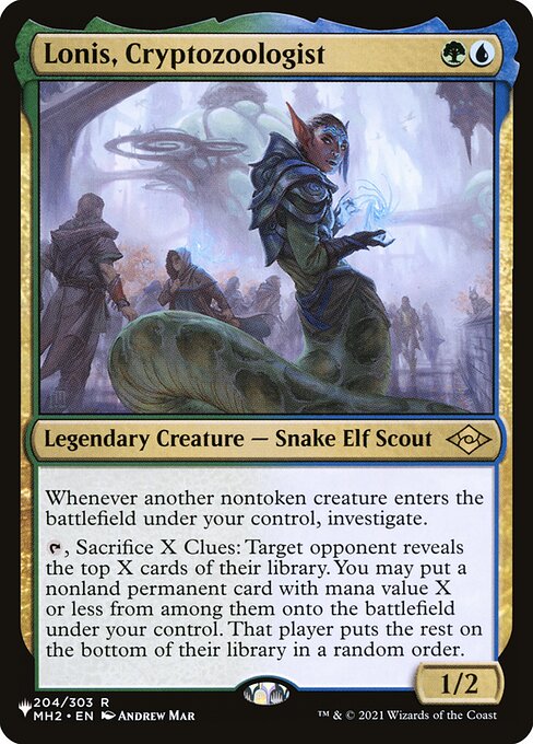 Lonis, Cryptozoologist - Nonfoil