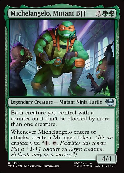 Michelangelo, Mutant BFF - Nonfoil