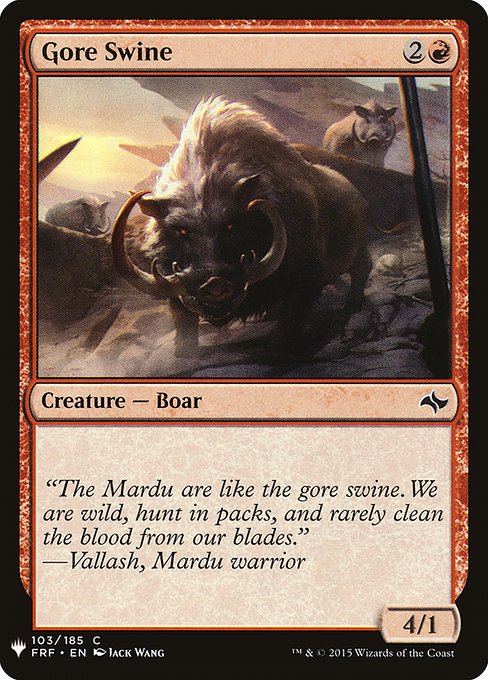 Gore Swine - Nonfoil