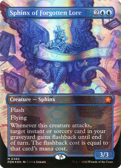 Sphinx of Forgotten Lore (Borderless - Mana Foil)