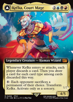Kefka, Court Mage // Kefka, Ruler of Ruin (Extended Art)