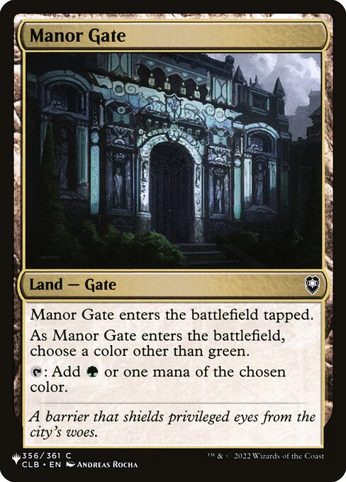 Manor Gate - Nonfoil