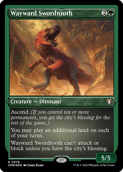 Wayward Swordtooth - Etched