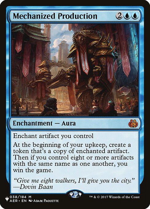 Mechanized Production - Nonfoil