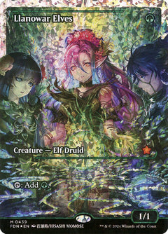 Llanowar Elves (Showcase - Fracture Foil)