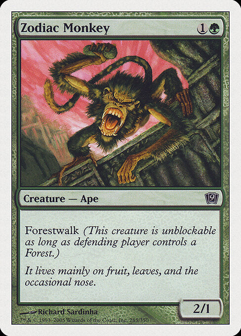 Zodiac Monkey - Nonfoil