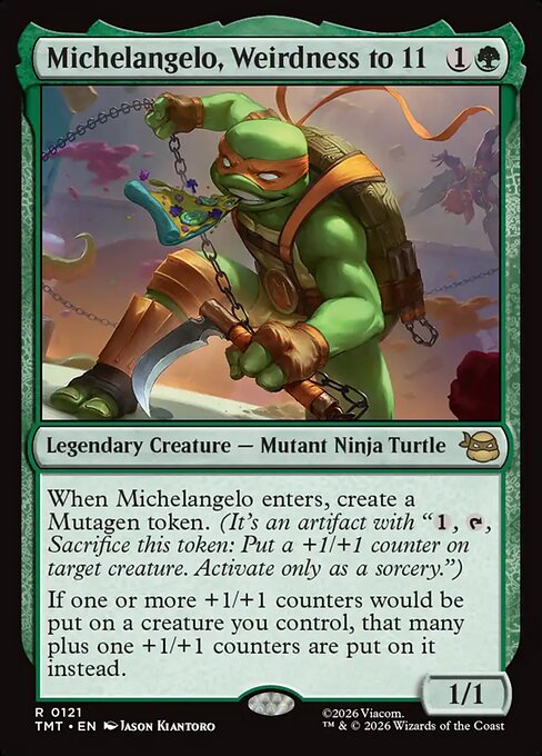 Michelangelo, Weirdness to 11 - Nonfoil
